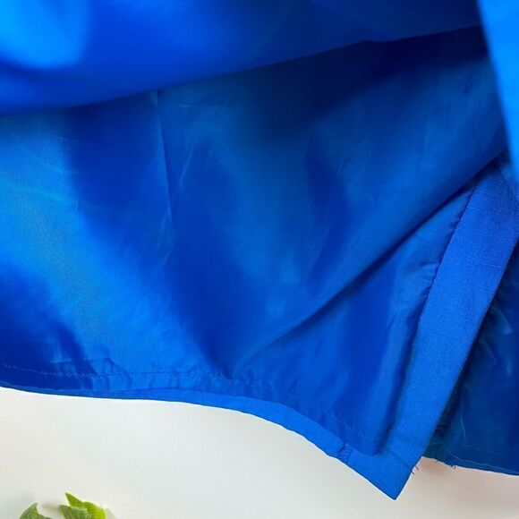 Silk Lore | Blue polka dot skirt Sz L - Picture 5 of 5